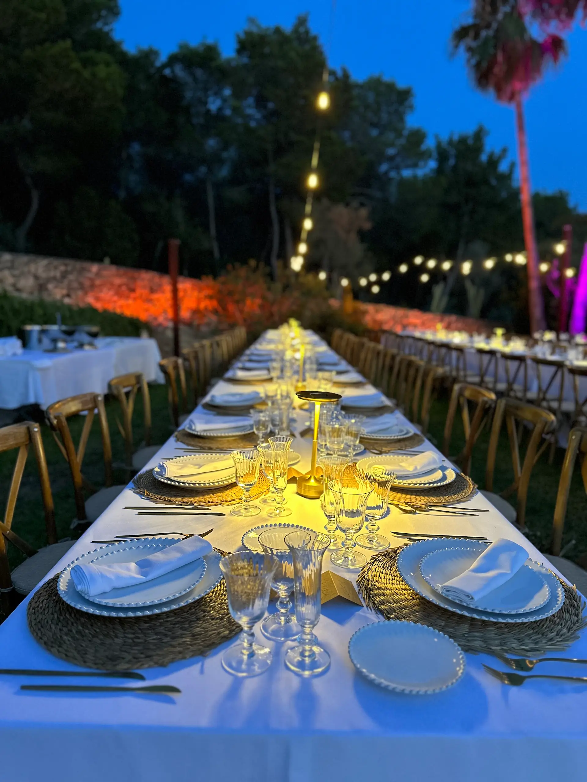 Private event at luxury villa in Ibiza — atmosphere, lighting and full coordination